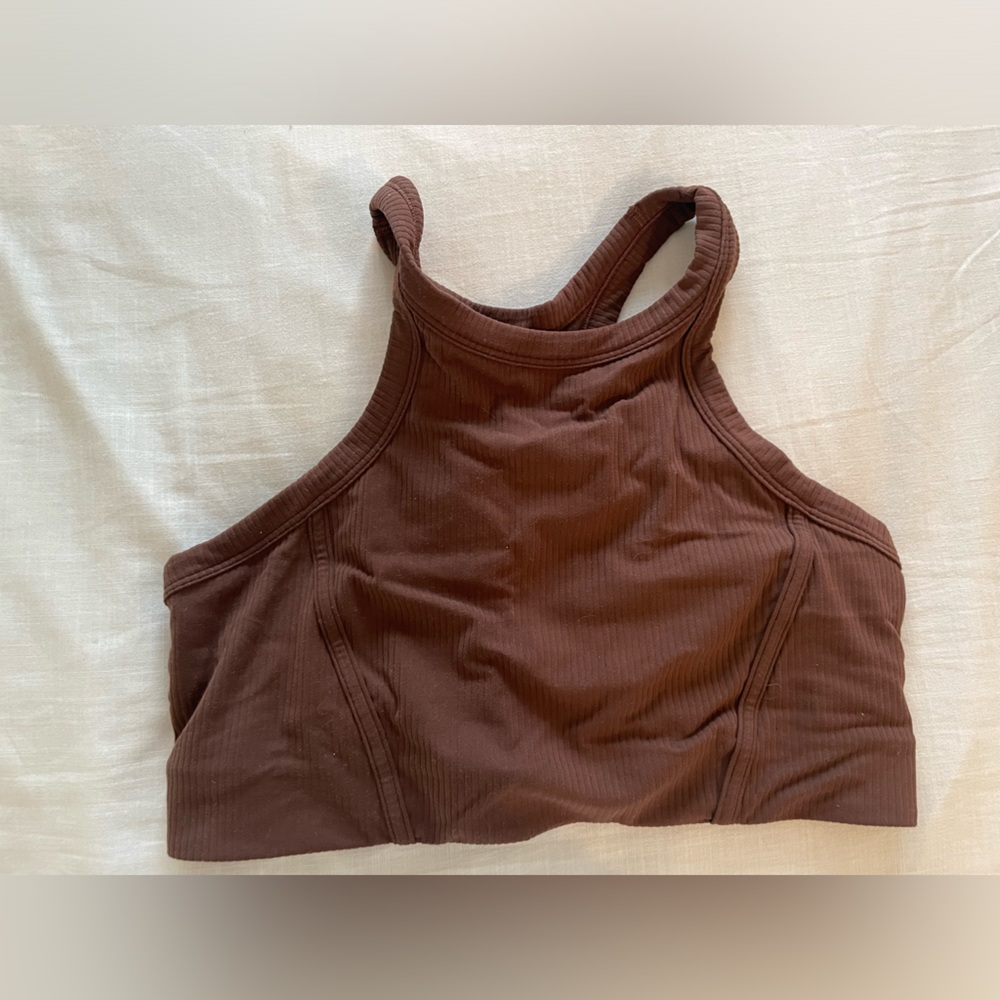 Lululemon ribbed high neck nulu yoga bra
